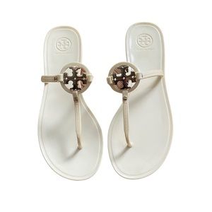 Tory Burch Mini Miller Jelly Sandal, Ivory